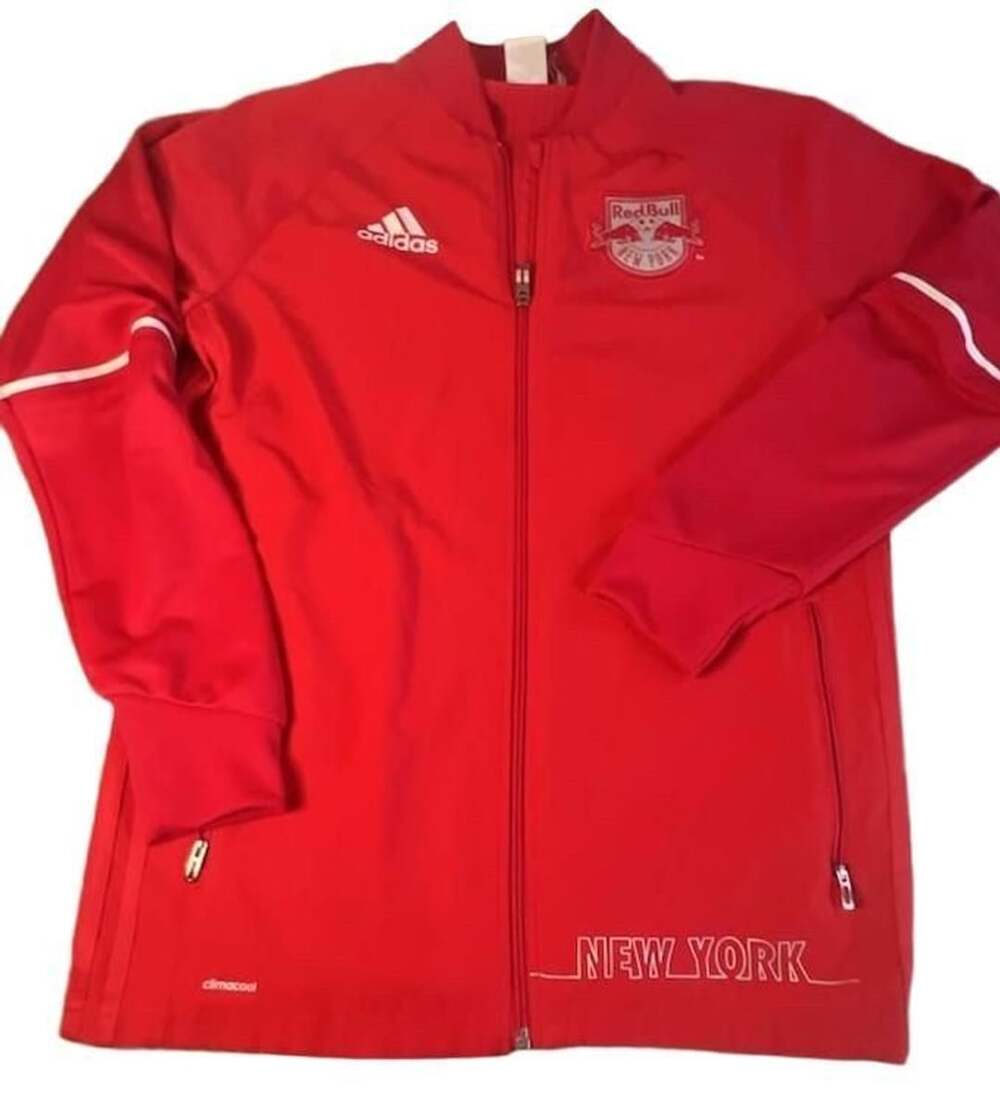 Adidas New York Red Bulls Track Jacket Size M Red Climacool